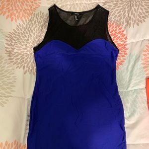 Blue/black dress Forever 21